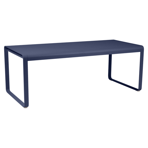 Bellevie Outdoor Dining Table 196 x 90cm By Fermob in Deep Blue