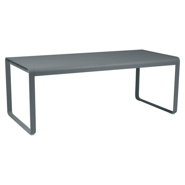 Bellevie Outdoor Dining Table 196 x 90cm By Fermob in Storm Grey