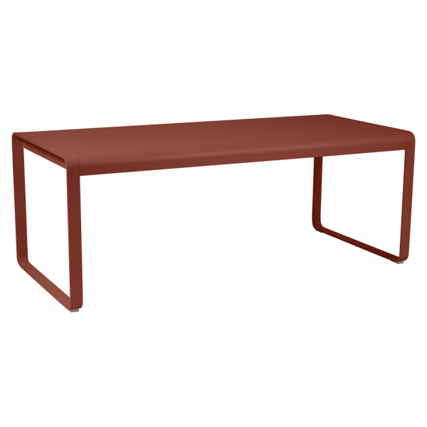 Bellevie Outdoor Dining Table 196 x 90cm By Fermob in Red Ochre