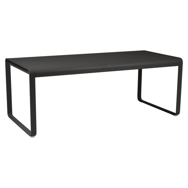 Bellevie Outdoor Dining Table 196 x 90cm By Fermob in Liquorice