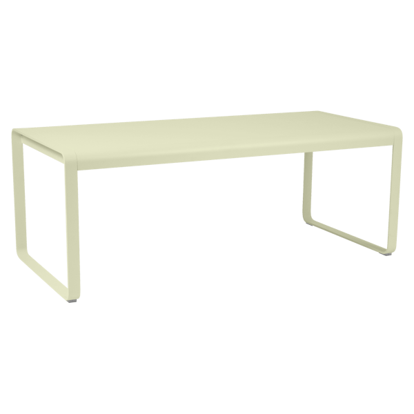 Bellevie Outdoor Dining Table 196 x 90cm By Fermob in Willow Green