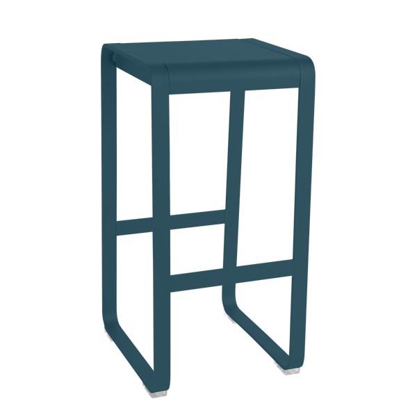 Bellevie Outdoor Bar Stool By Fermob in Acapulco Blue