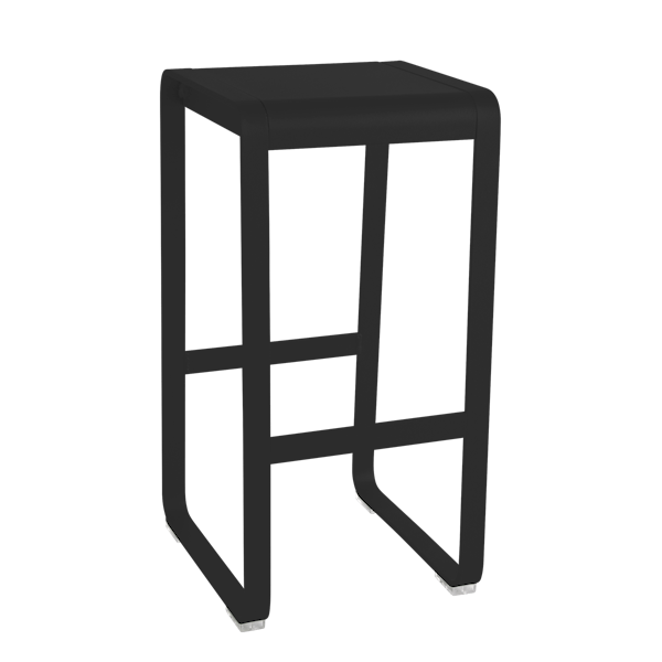 Bellevie Outdoor Bar Stool By Fermob in Liquorice