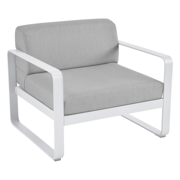 Bellevie Outdoor Lounge Armchair By Fermob in Cotton White
