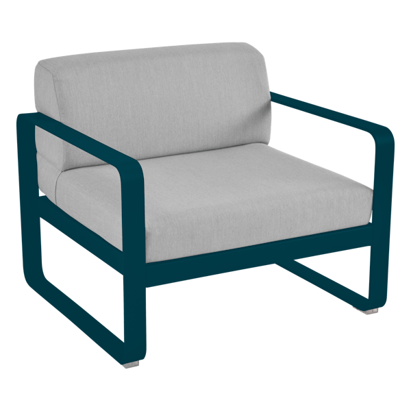 Bellevie Outdoor Lounge Armchair By Fermob in Acapulco Blue