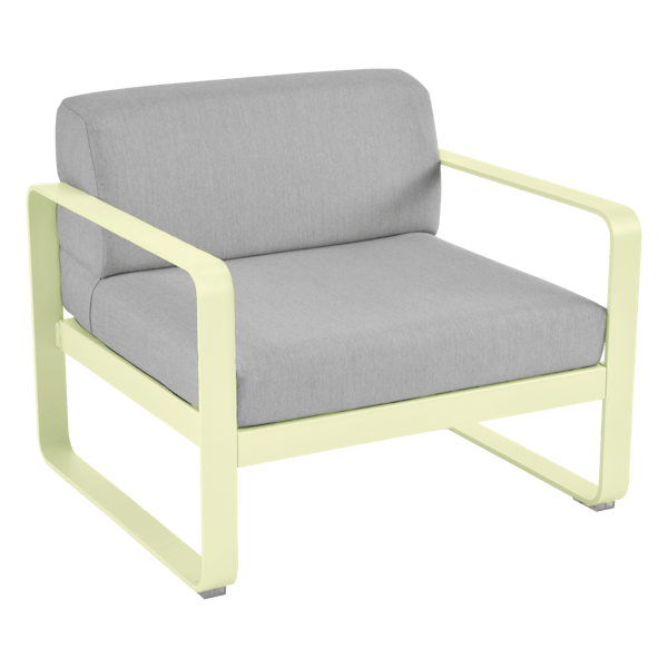 Bellevie Outdoor Lounge Armchair By Fermob in Frosted Lemon