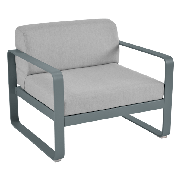 Bellevie Outdoor Lounge Armchair By Fermob in Storm Grey