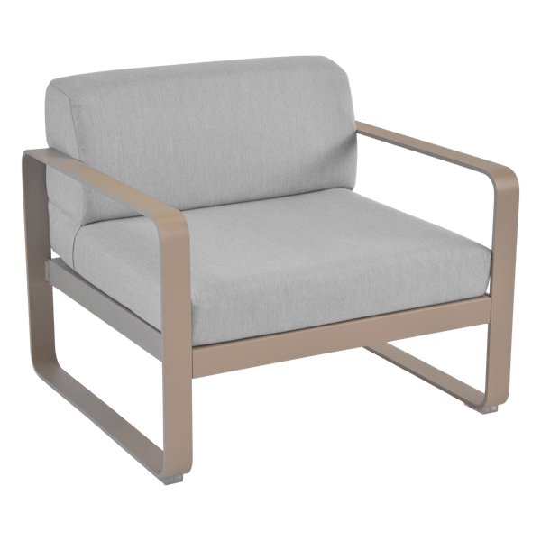 Bellevie Outdoor Lounge Armchair By Fermob in Nutmeg