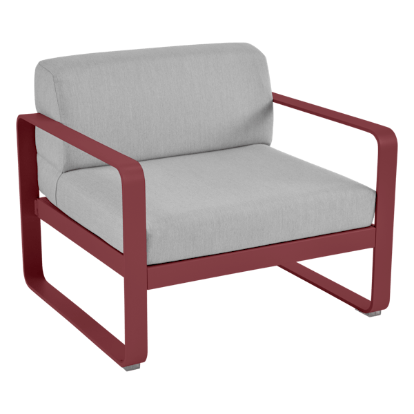 Bellevie Outdoor Lounge Armchair By Fermob in Chilli