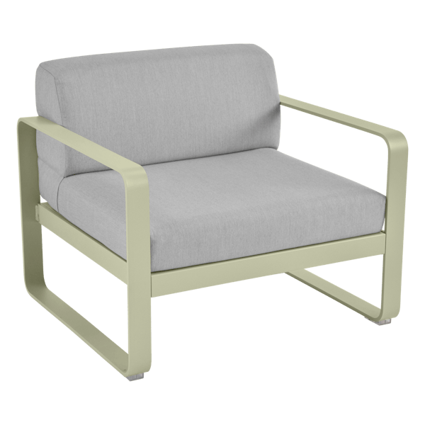Bellevie Outdoor Lounge Armchair By Fermob in Willow Green