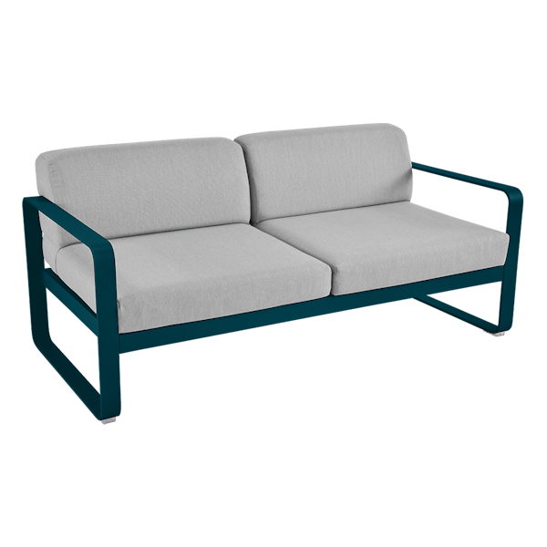 Bellevie 2 Seater Outdoor Sofa By Fermob in Acapulco Blue
