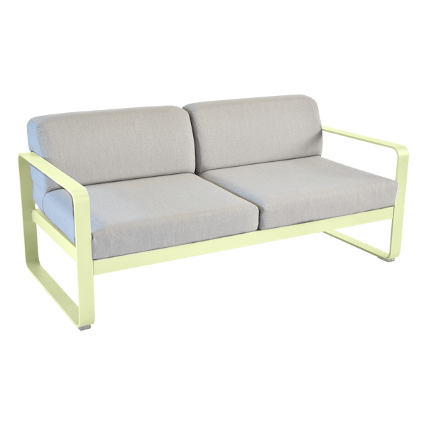 Bellevie 2 Seater Outdoor Sofa By Fermob in Frosted Lemon
