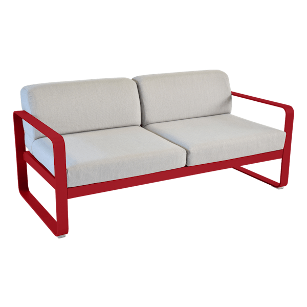 Bellevie 2 Seater Outdoor Sofa By Fermob in Poppy