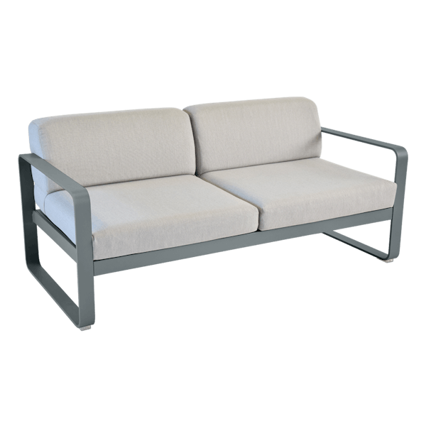 Bellevie 2 Seater Outdoor Sofa By Fermob in Storm Grey