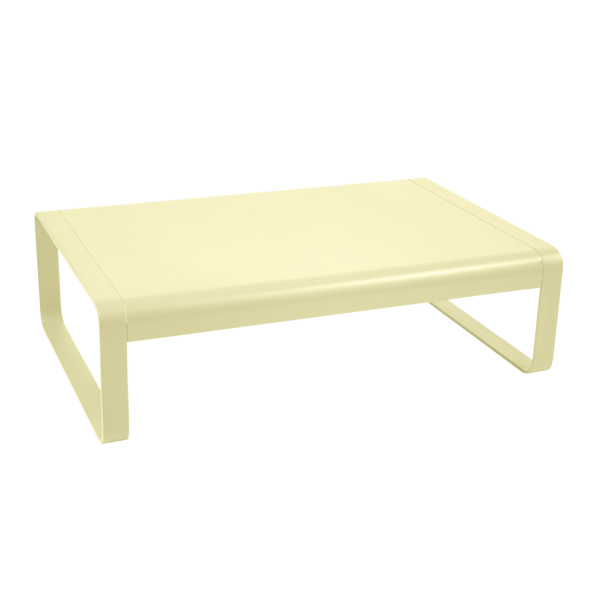 Bellevie Outdoor Low Coffee Table 103 x 75cm By Fermob in Frosted Lemon