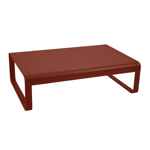 Bellevie Outdoor Low Coffee Table 103 x 75cm By Fermob in Red Ochre