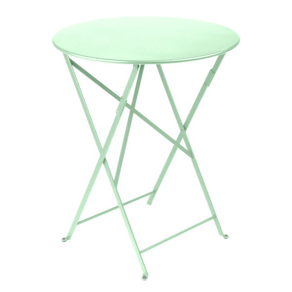 Bistro Outdoor Folding Table Round 60cm By Fermob in Opaline Green
