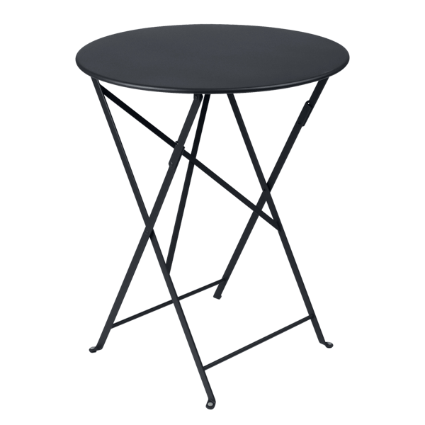 Bistro Outdoor Folding Table Round 60cm By Fermob in Anthracite