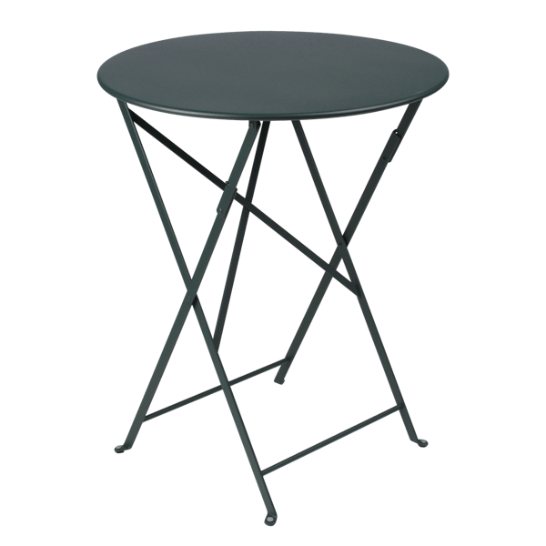 Bistro Outdoor Folding Table Round 60cm By Fermob in Cedar Green