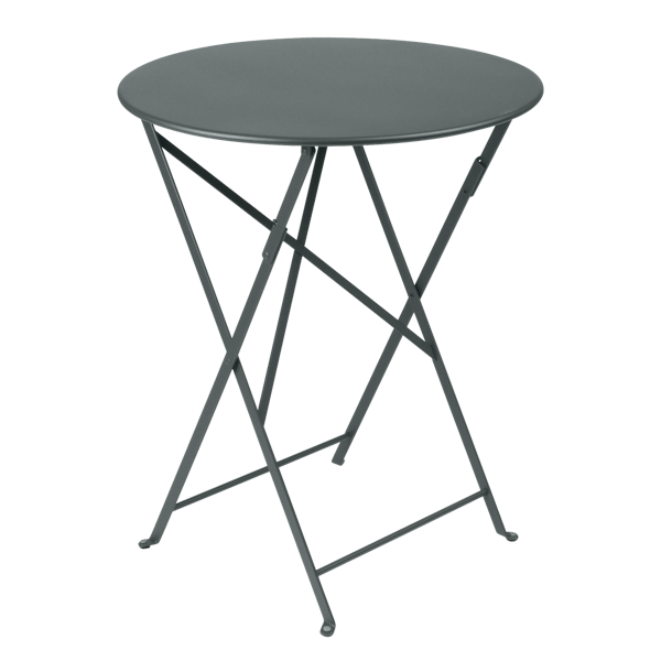 Bistro Outdoor Folding Table Round 60cm By Fermob in Storm Grey