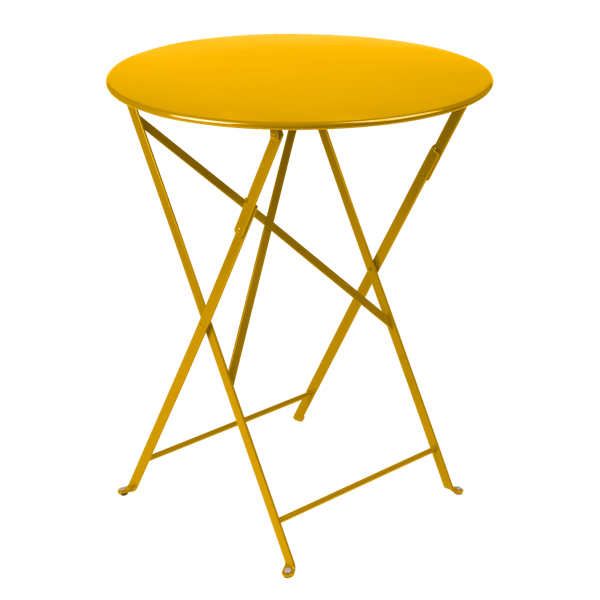 Bistro Outdoor Folding Table Round 60cm By Fermob in Honey