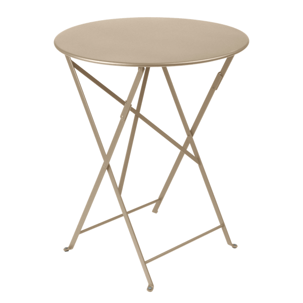 Bistro Outdoor Folding Table Round 60cm By Fermob in Nutmeg