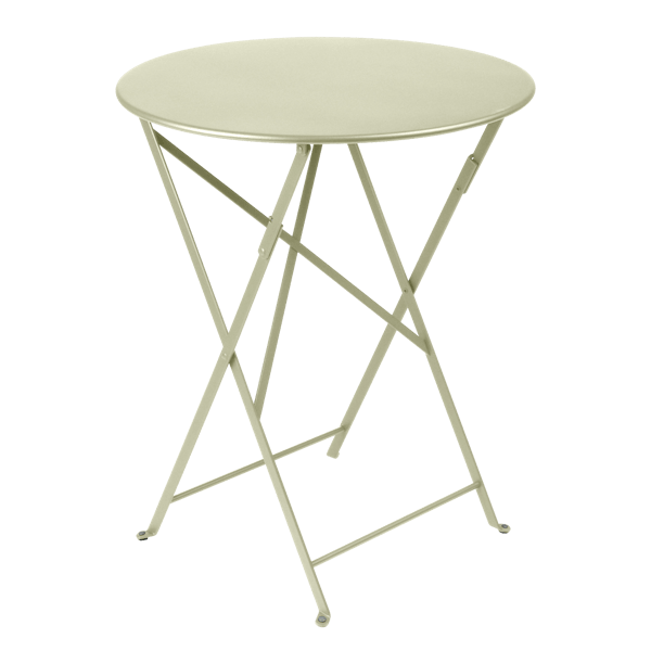 Bistro Outdoor Folding Table Round 60cm By Fermob in Willow Green