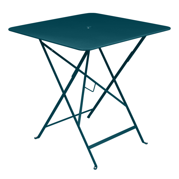 Bistro Outdoor Folding Table Square 71 x 71cm By Fermob in Acapulco Blue