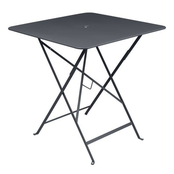 Bistro Outdoor Folding Table Square 71 x 71cm By Fermob in Anthracite