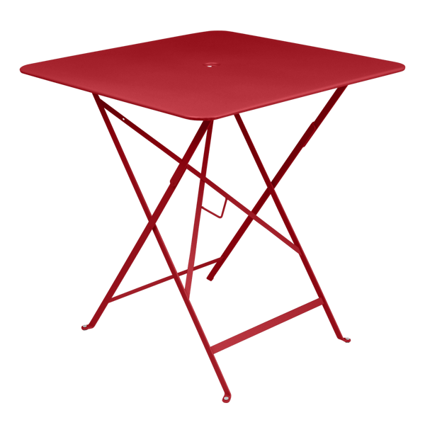 Bistro Outdoor Folding Table Square 71 x 71cm By Fermob in Poppy