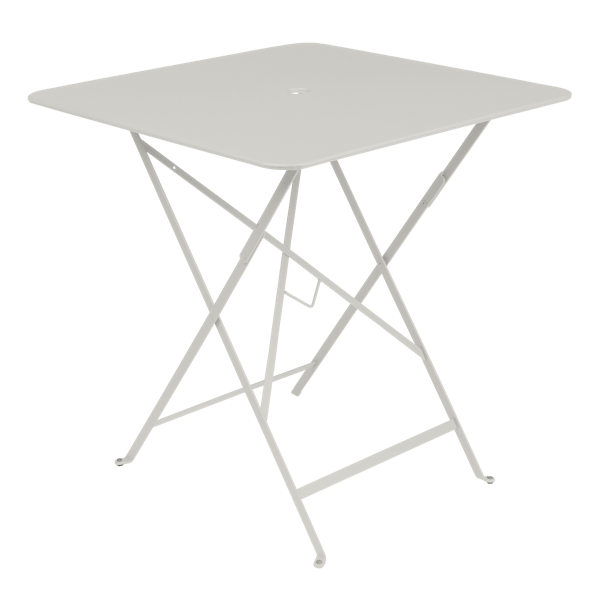 Bistro Outdoor Folding Table Square 71 x 71cm By Fermob in Clay Grey