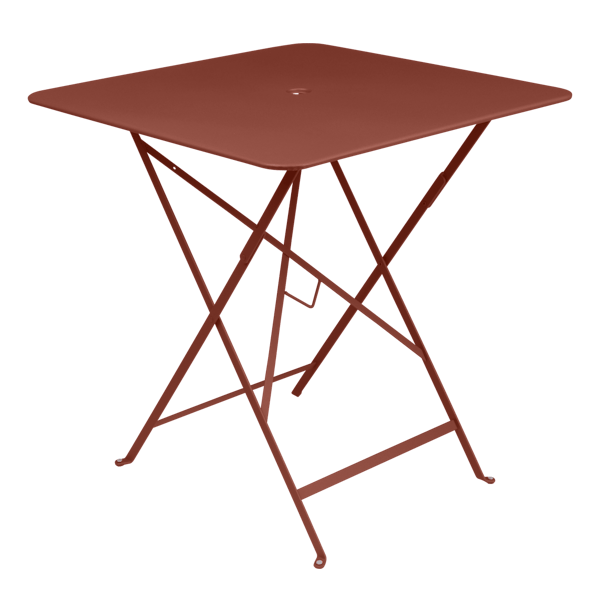 Bistro Outdoor Folding Table Square 71 x 71cm By Fermob in Red Ochre