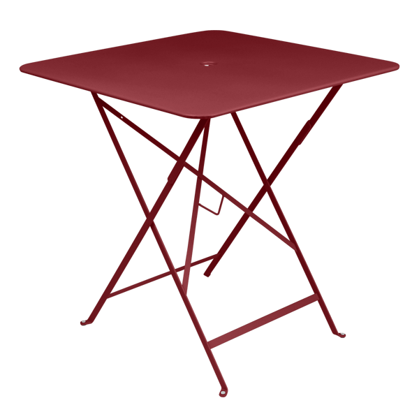 Bistro Outdoor Folding Table Square 71 x 71cm By Fermob in Chilli