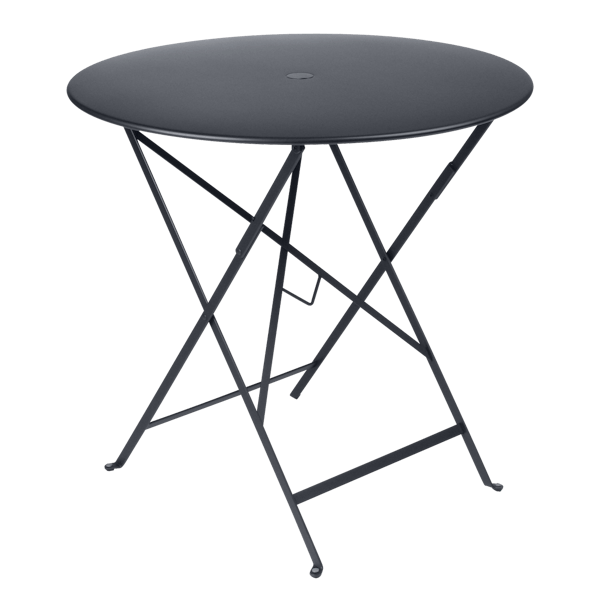 Bistro Outdoor Folding Table Round 77cm By Fermob in Anthracite