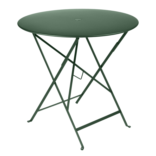 Bistro Outdoor Folding Table Round 77cm By Fermob in Cedar Green