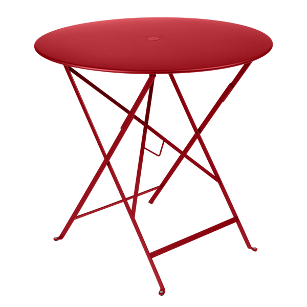 Bistro Outdoor Folding Table Round 77cm By Fermob in Poppy