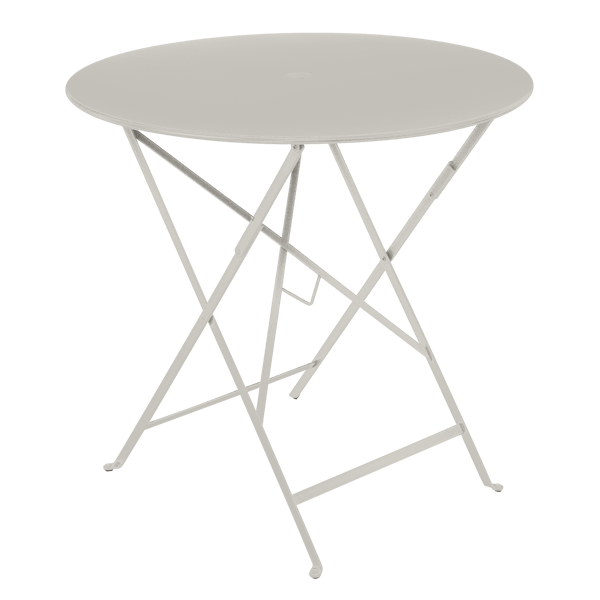 Bistro Outdoor Folding Table Round 77cm By Fermob in Clay Grey