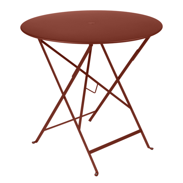 Bistro Outdoor Folding Table Round 77cm By Fermob in Red Ochre
