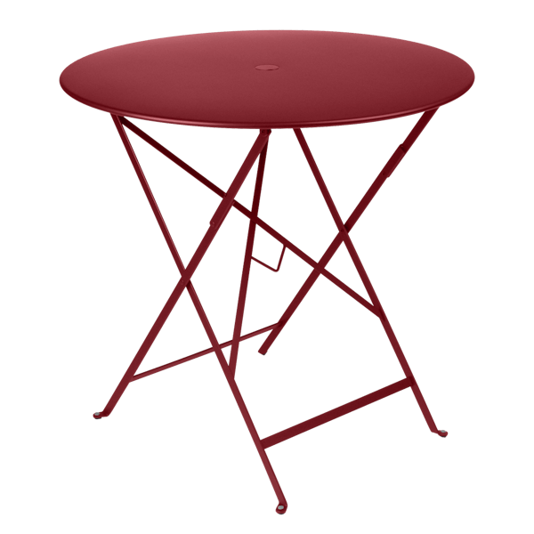 Bistro Outdoor Folding Table Round 77cm By Fermob in Chilli