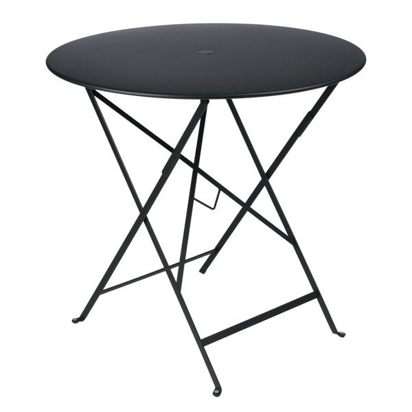 Bistro Outdoor Folding Table Round 77cm By Fermob in Liquorice