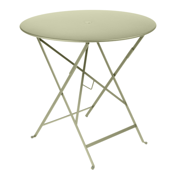 Bistro Outdoor Folding Table Round 77cm By Fermob in Willow Green
