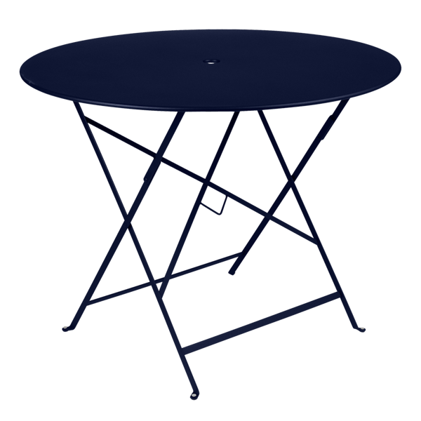 Bistro Outdoor Folding Table Round 96cm By Fermob in Deep Blue