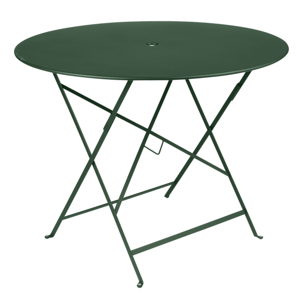 Bistro Outdoor Folding Table Round 96cm By Fermob in Cedar Green