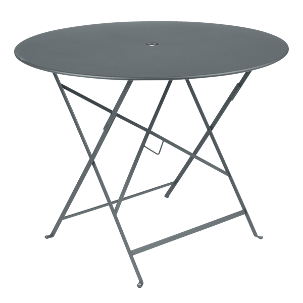 Bistro Outdoor Folding Table Round 96cm By Fermob in Storm Grey