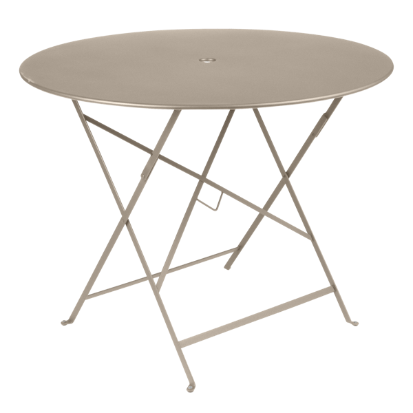 Bistro Outdoor Folding Table Round 96cm By Fermob in Nutmeg