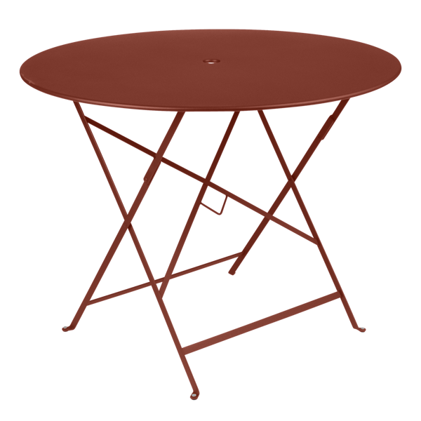 Bistro Outdoor Folding Table Round 96cm By Fermob in Red Ochre