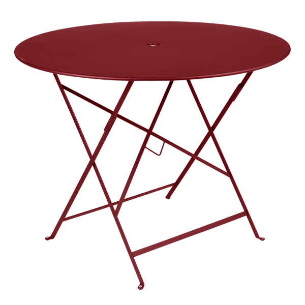 Bistro Outdoor Folding Table Round 96cm By Fermob in Chilli
