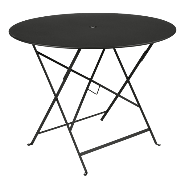 Bistro Outdoor Folding Table Round 96cm By Fermob in Liquorice