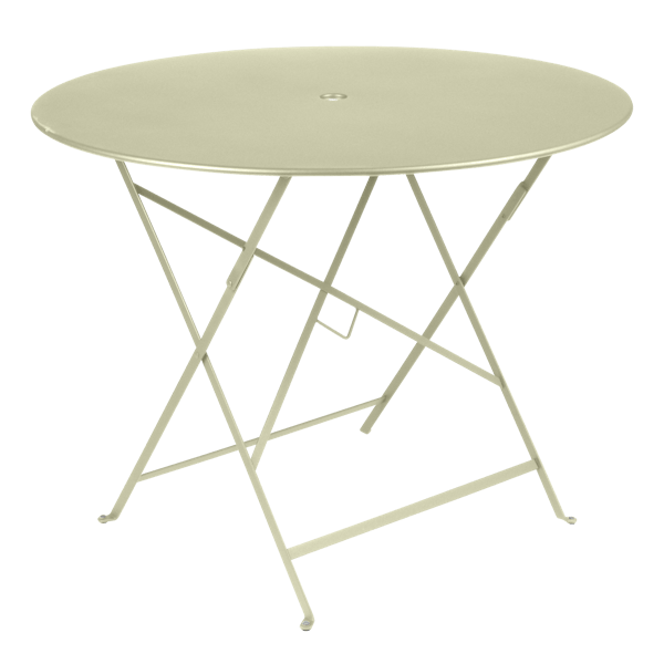 Bistro Outdoor Folding Table Round 96cm By Fermob in Willow Green