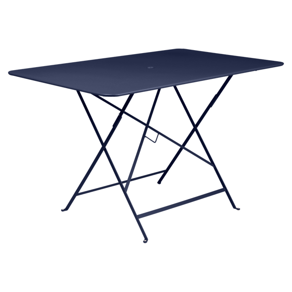Bistro Outdoor Folding Table Rectangle 117 x 77cm By Fermob in Deep Blue